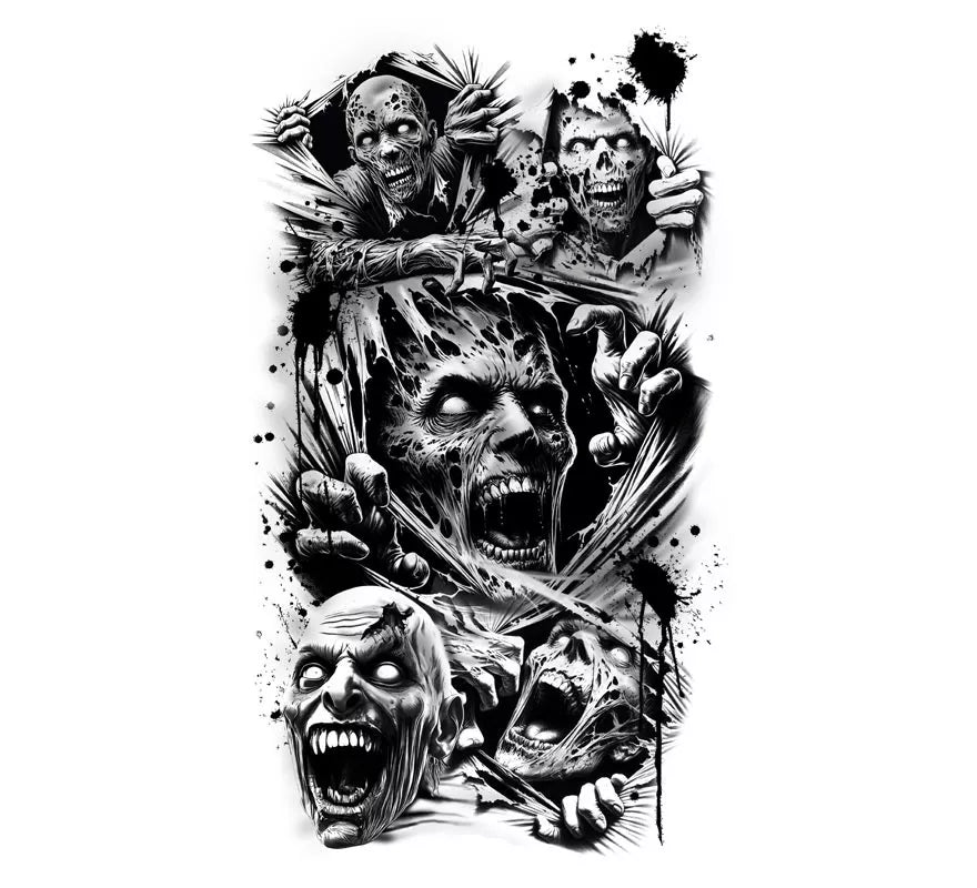 Translation missing: it.Manga de Tatuaje Zombie