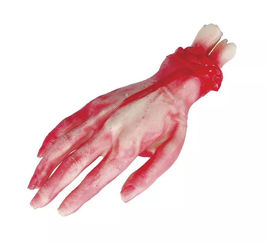 Mano con sangre látex de 25 cm