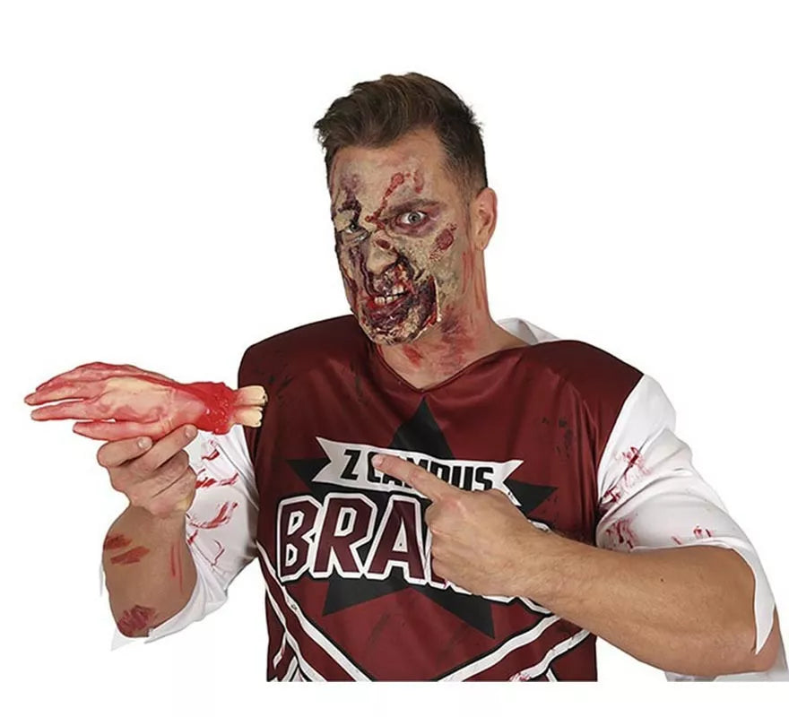 Mano con sangre látex de 25 cm