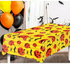 Tovaglia di Halloween con zucche di 130x175 cm