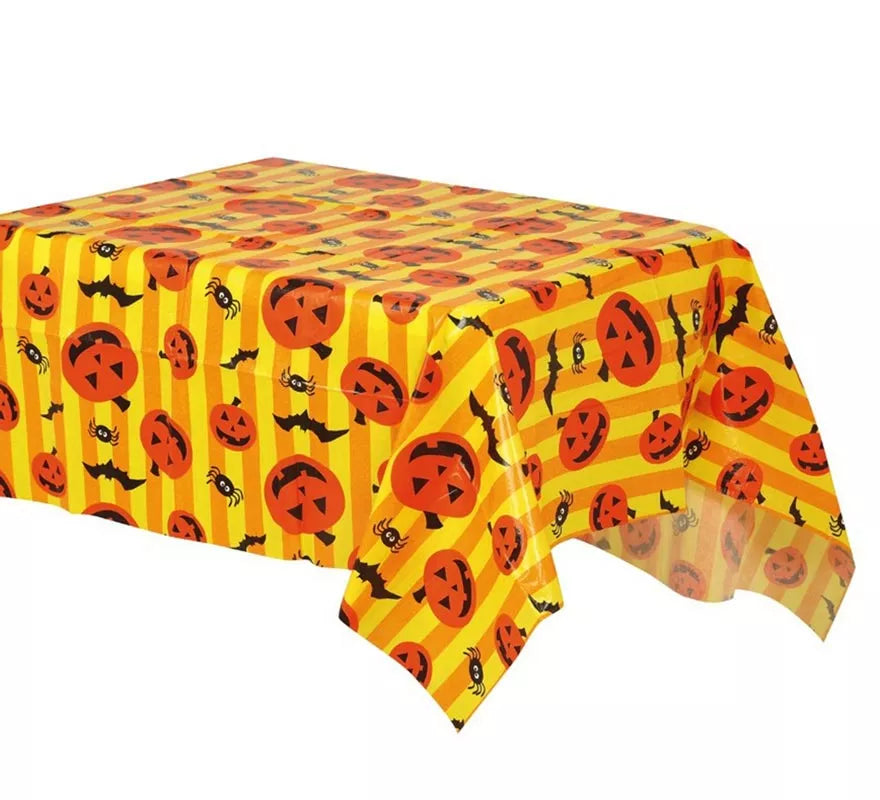 Translation missing: es.Mantel de Halloween con Calabazas de 130x175 cm