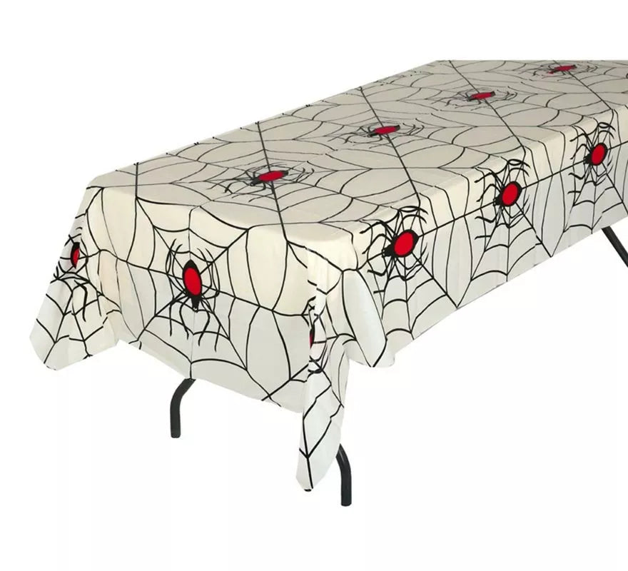 Mantel de Plástico Telarañas 135x270 cm
