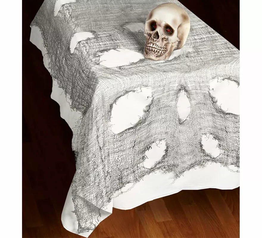 Mantel Decorativo gris para Halloween de 60x300 cm