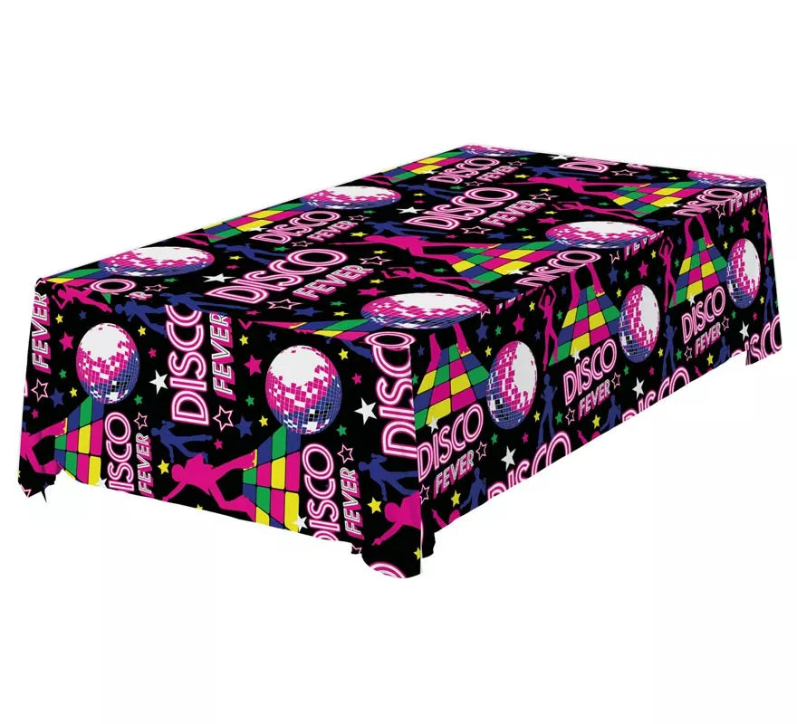 Translation missing: es.Mantel Disco Fever púrpura de 137x274 cm