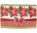 Mantel Individual de Poinsettia con Lazos de 48x33 cm