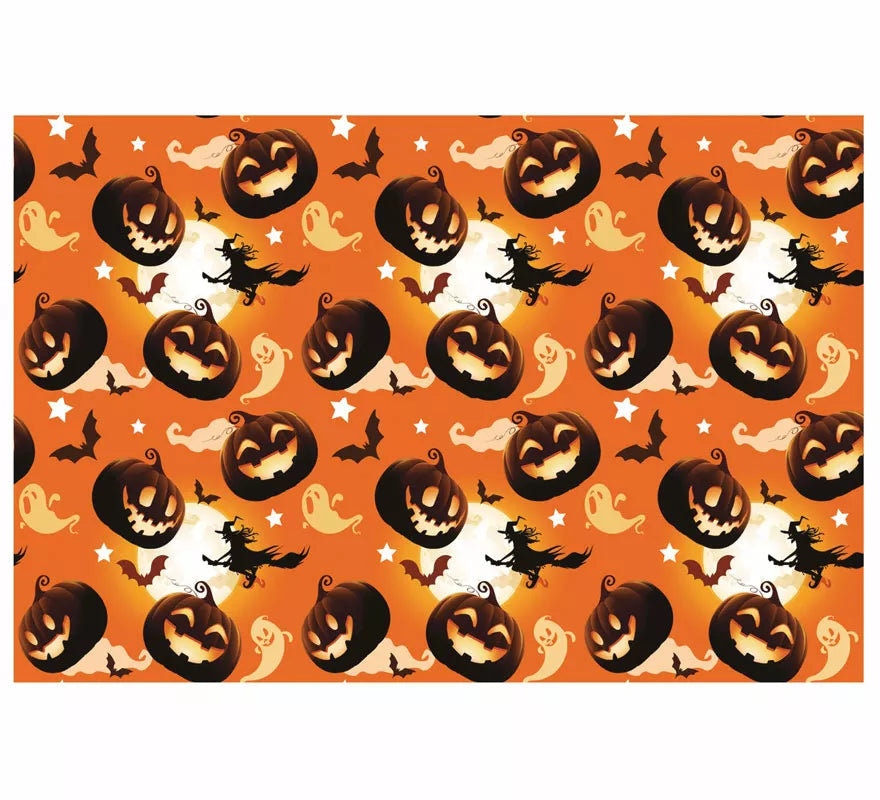 Translation missing: it.Mantel Naranja Calabazas y Brujas de 137X274 cm