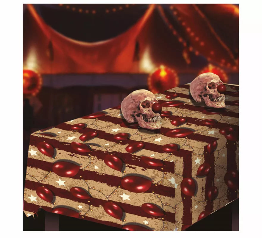 Translation missing: es.Mantel Payaso Calavera de 137X274 cm