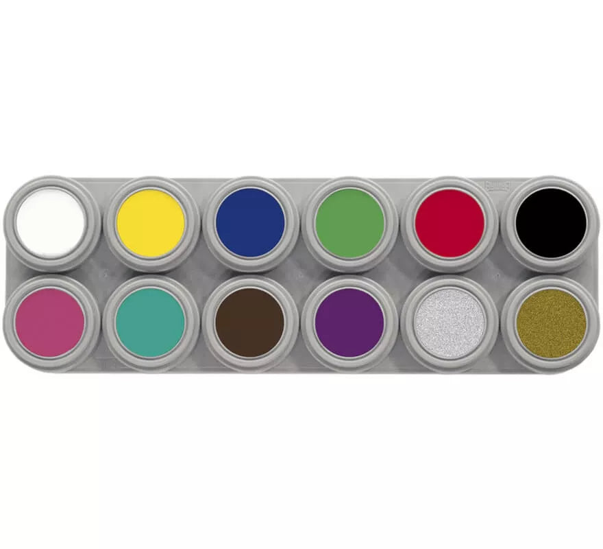 Translation missing: it.Maquillaje al agua paleta 12 colores de 2,5 ml