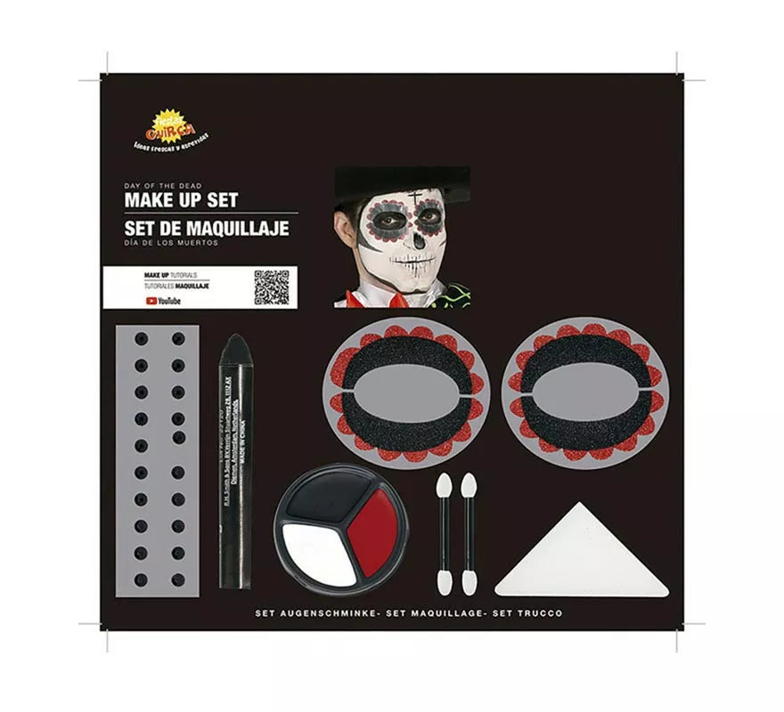 Translation missing: it.Maquillaje de Catrina bordes rojos