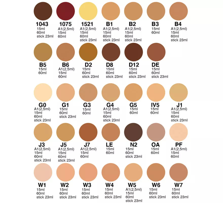 Maquillaje en Crema 60 ml Negro 101