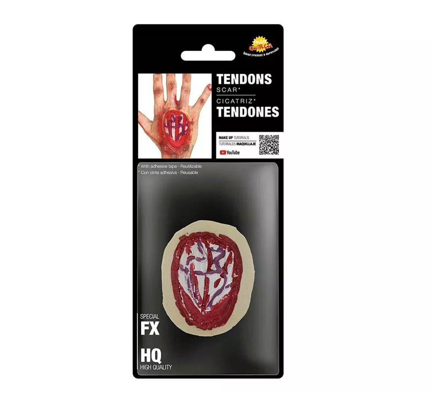 Translation missing: it.Maquillaje FXs de Cicatriz con Tendones de 10 cm