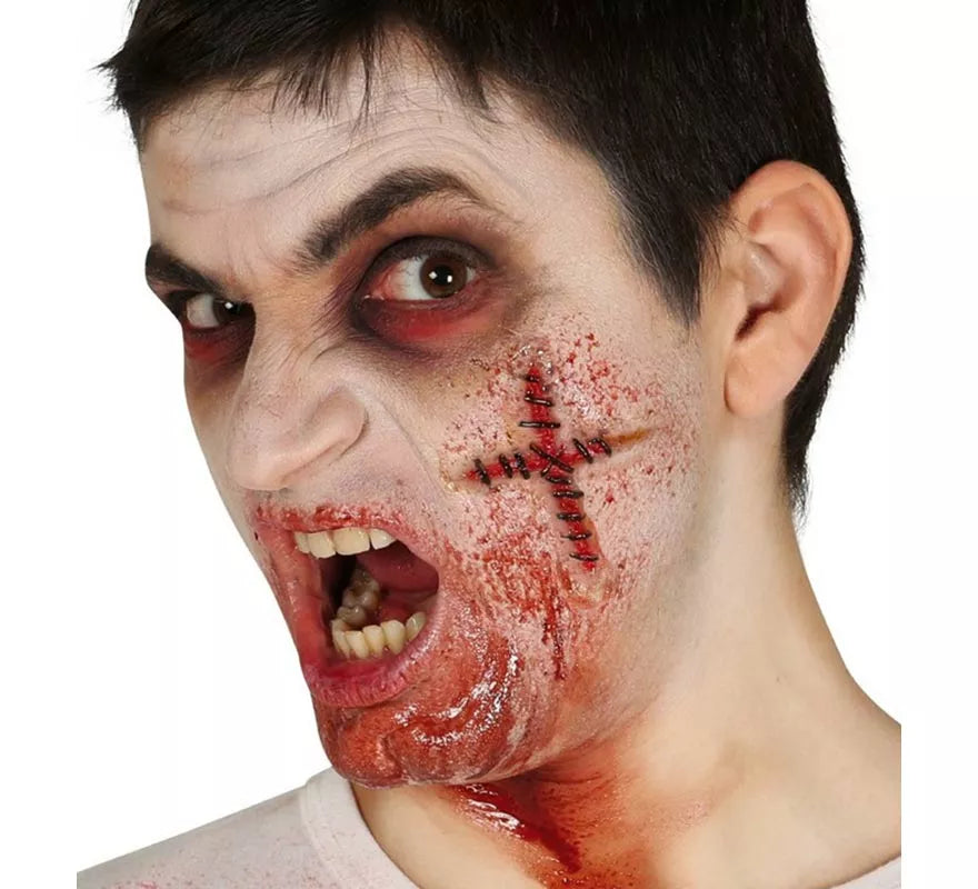 Maquillaje FXs de Cruz cosida