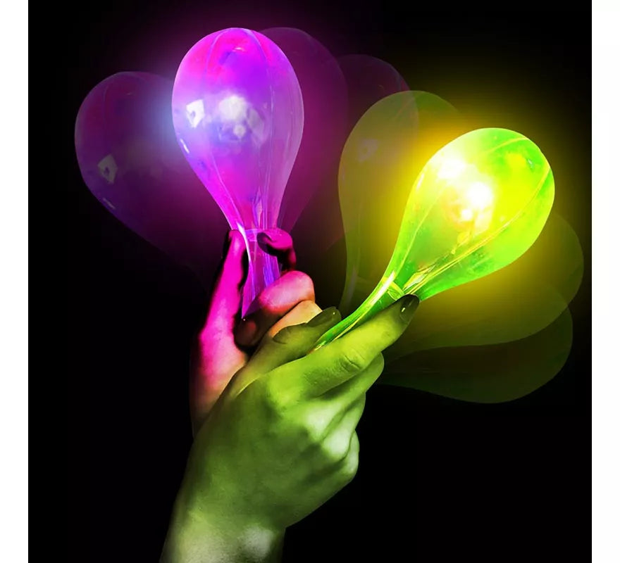 Maraca con Luz de 15 cm en colores surtidos