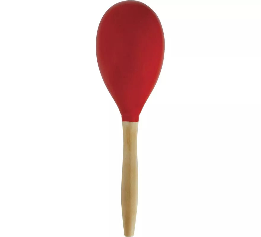 Translation missing: es.Maraca roja de Madera de 20 cm