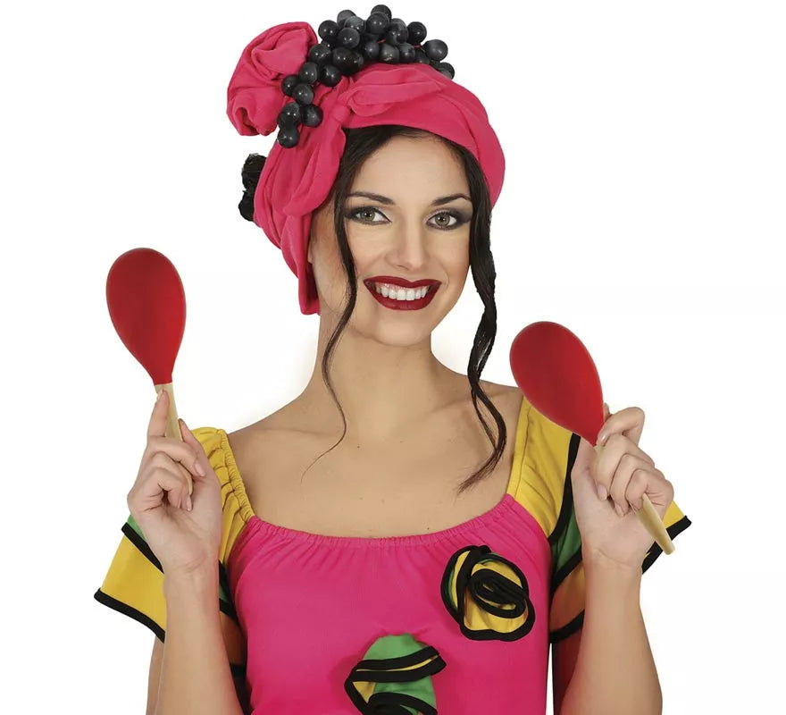 Translation missing: it.Maraca roja de Madera de 20 cm