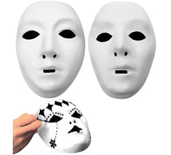 Maschera da pittura bianca in 2 modelli assortiti