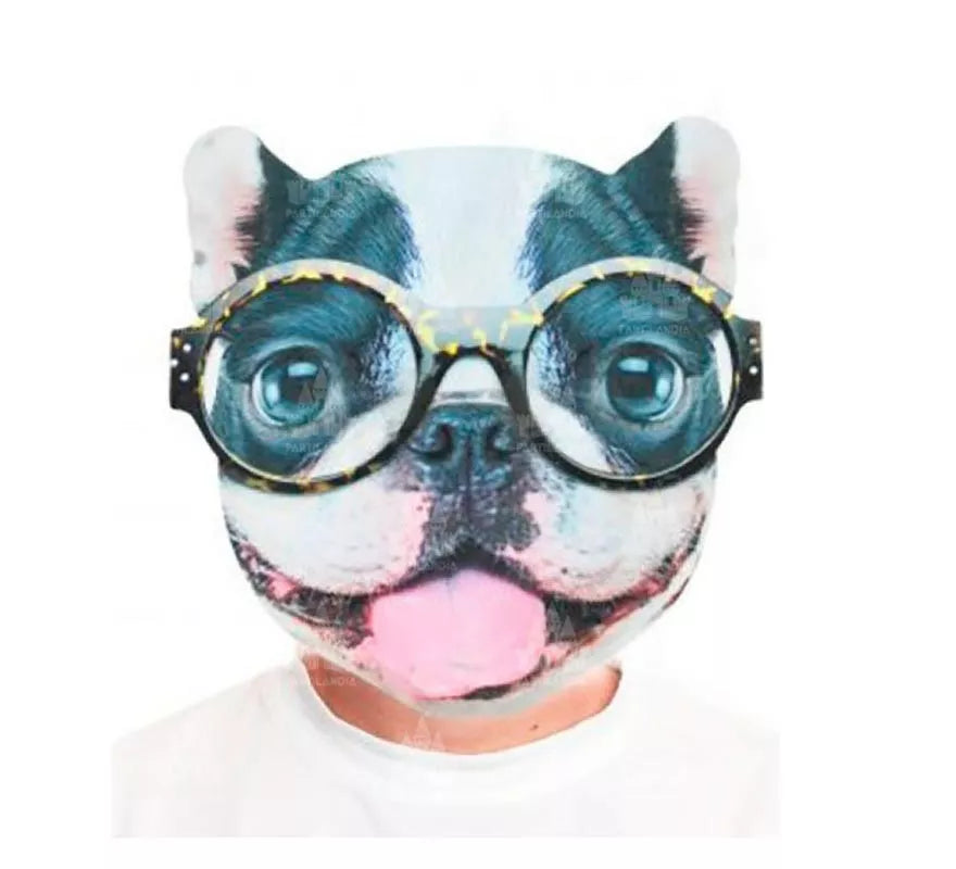 Translation missing: it.Máscara Bulldog lengua rosa estampado
