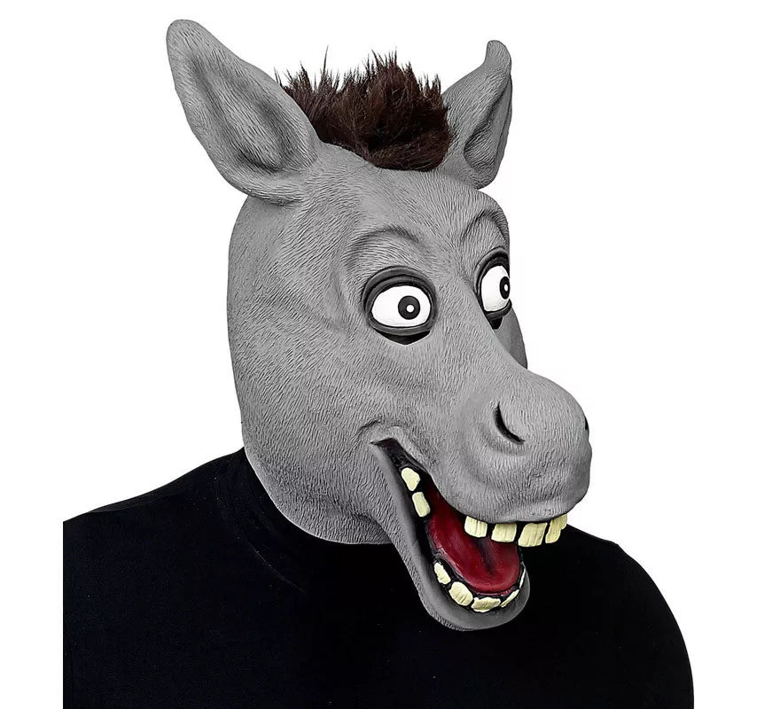 Translation missing: it.Máscara Cabeza de Burro de dibujos animados con pelo