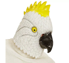 Maschera testa di cacatua