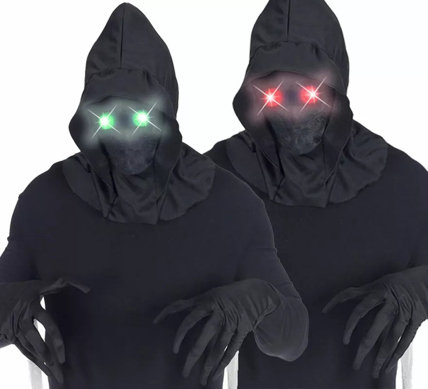 Máscara Cara Invisible con Capucha y Ojos Luminosos en varios colores