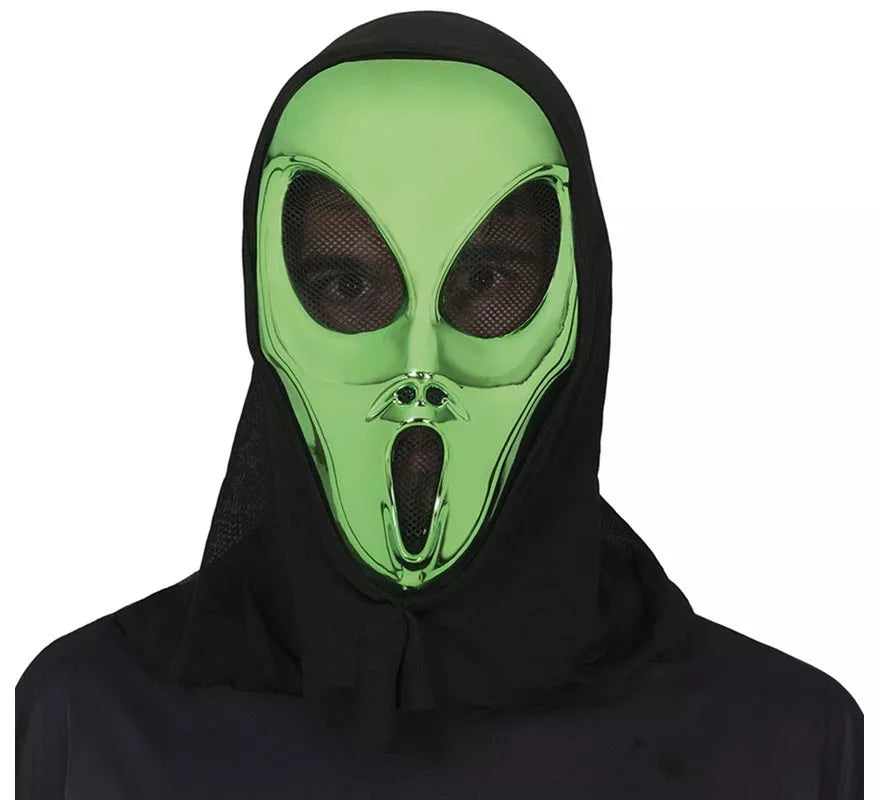 Translation missing: es.Máscara de Alienígena verde con Capucha