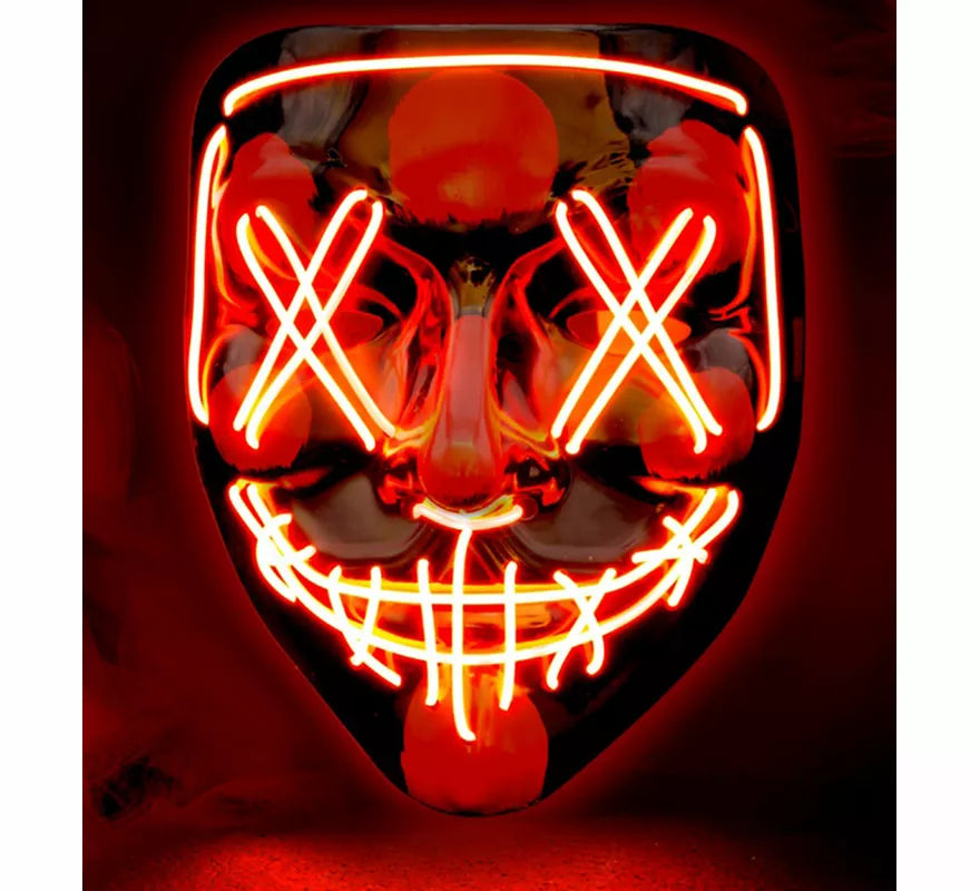 Translation missing: it.Máscara de Asesino Aterrador con LED rojo