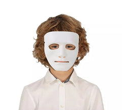 Maschera da assassino bianca in PVC per bambini