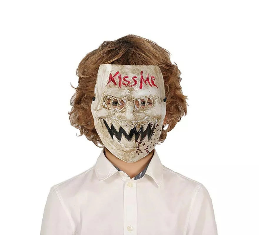 Translation missing: it."Máscara de Asesino ""Kiss Me"" de pvc infantil"