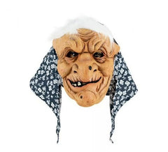 Maschera da strega in lattice per capelli bianchi