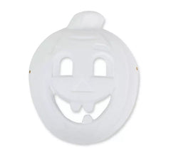 Maschera di zucca bianca di carta