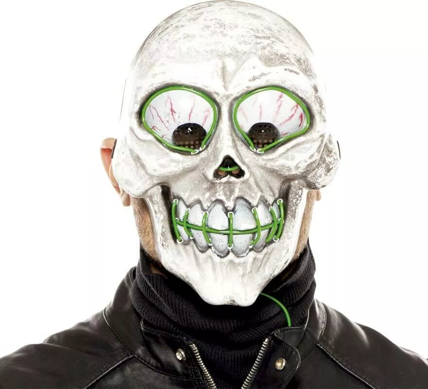 Translation missing: es.Máscara de Calavera loca con luz Verde