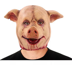 Maschera di maiale macellato