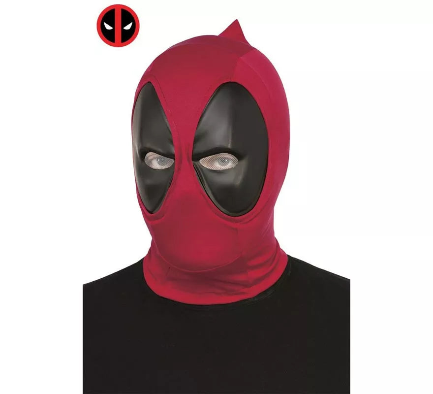 Translation missing: it.Máscara de Deadpool rojo y negro deluxe adulto