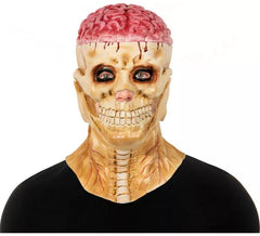 Maschera da scheletro adulto con cervello