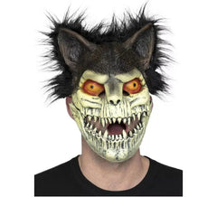 Maschera di scheletro di gatto con orecchie
