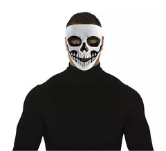 Maschera da scheletro scuro in PVC