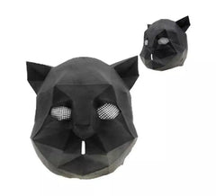 Maschera per gatti origami in lattice