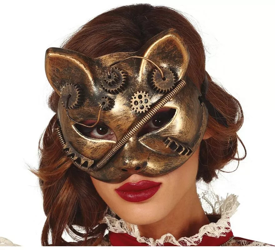 Translation missing: it.Máscara de Gato Steampunk