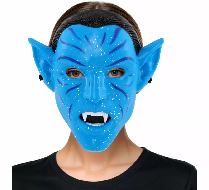 Translation missing: it.Máscara de Guerrera Tribal azul para mujer