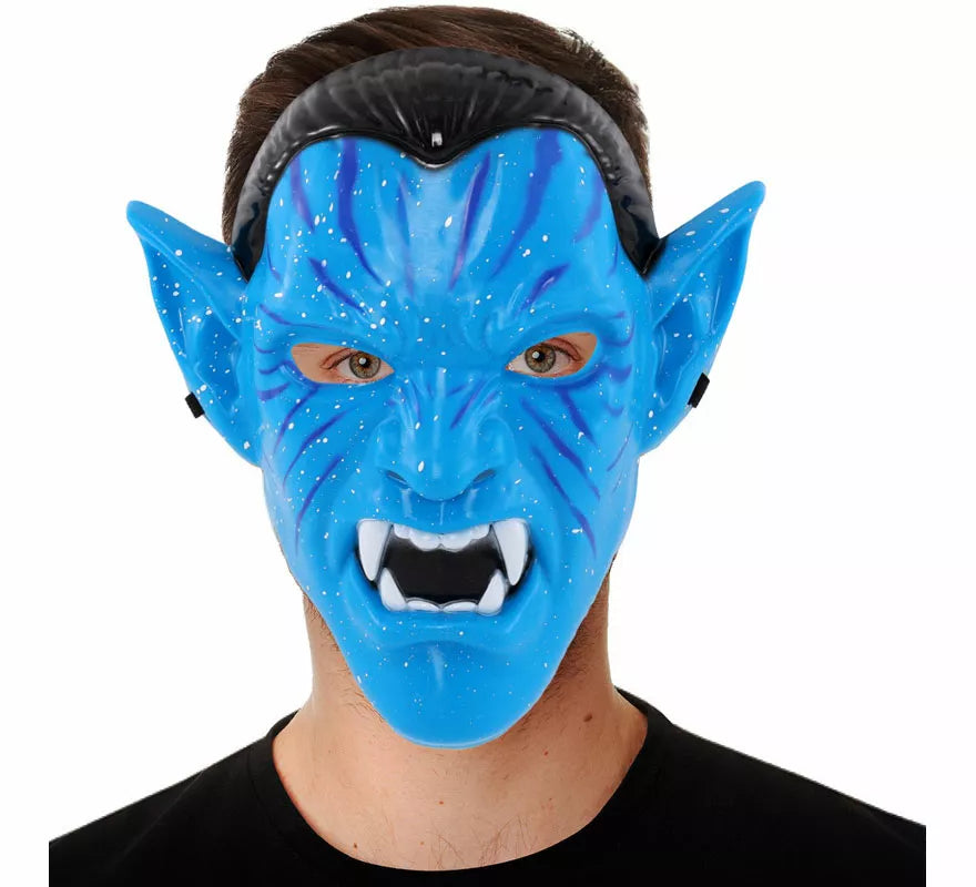 Translation missing: it.Máscara de Guerrero Tribal azul para hombre