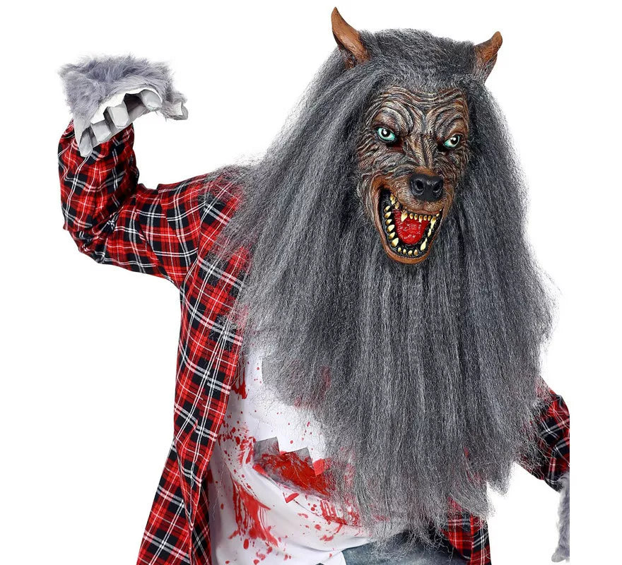 Translation missing: it.Máscara de Hombre Lobo con Pelo