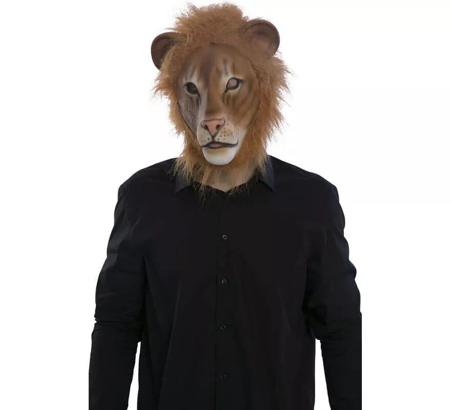 Máscara de León con pelo