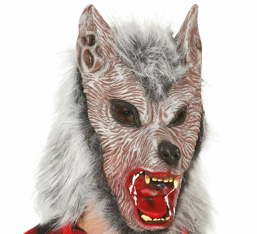 Translation missing: it.Máscara de Lobo Feroz con Pelo de Látex