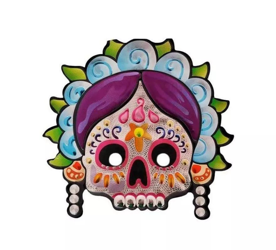 Translation missing: it.Máscara de Mujer Día de los Muertos Metálica