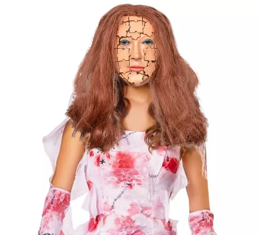 Translation missing: it.Máscara de Mujer Piezas de Puzzle con Pelo