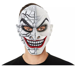 Maschera da clown con viso screpolato