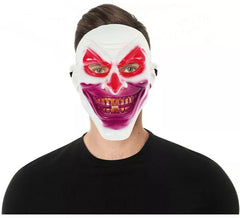Maschera da clown spaventoso in plastica