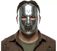 Maschera da hockey in argento 23 cm
