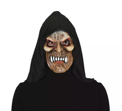 Maschera da vampiro invecchiato con cappuccio in pvc
