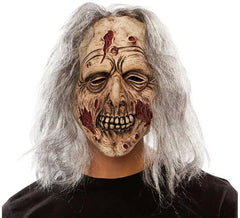 Maschera di zombie con i capelli